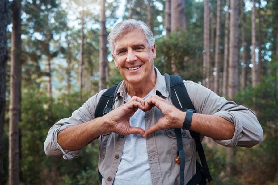 Man Doing Heart Shape With Hands