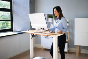 Woman Working at Desk