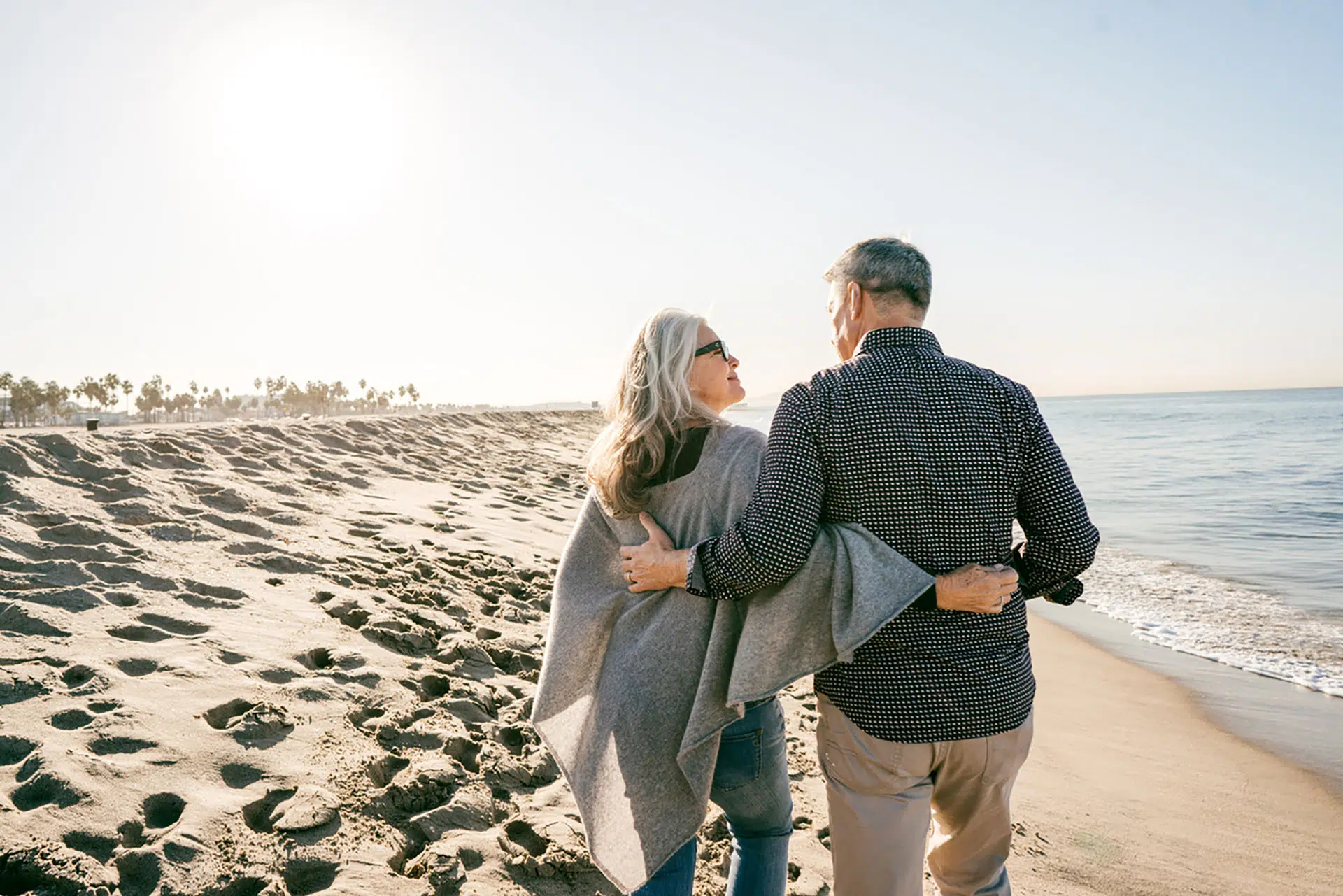 Couple Walking on the Beach