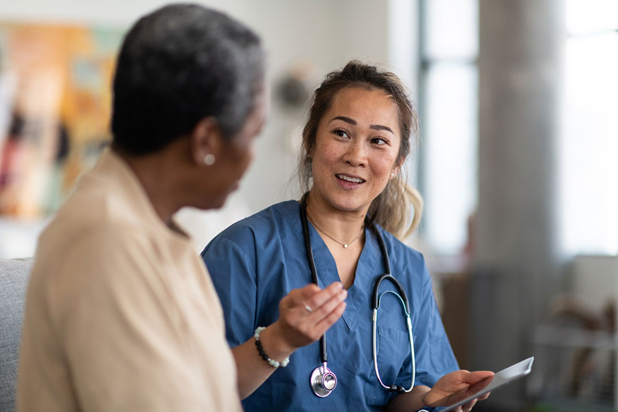 Nurse with Patient